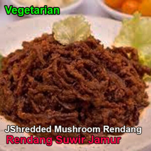 Rendang Suwir Jamur - 1000 Gram
